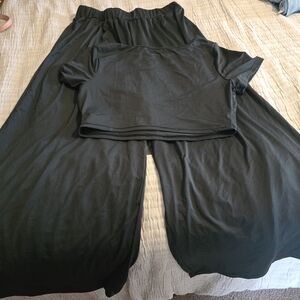 Black Two-Piece Lounge Set